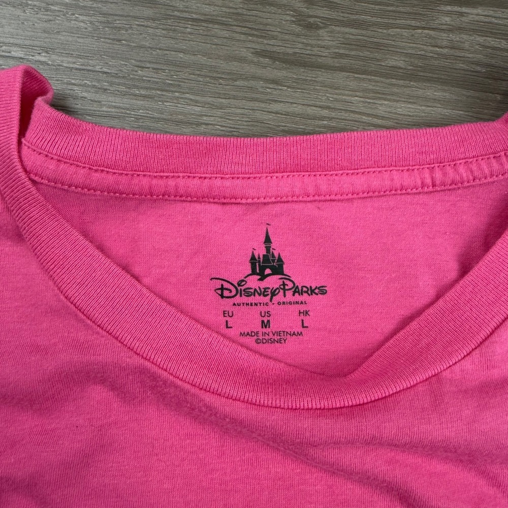 Disney Parks Womens T-Shirt Walt Disney World 2015 Mickey Mouse Pink M - Picture 3 of 8